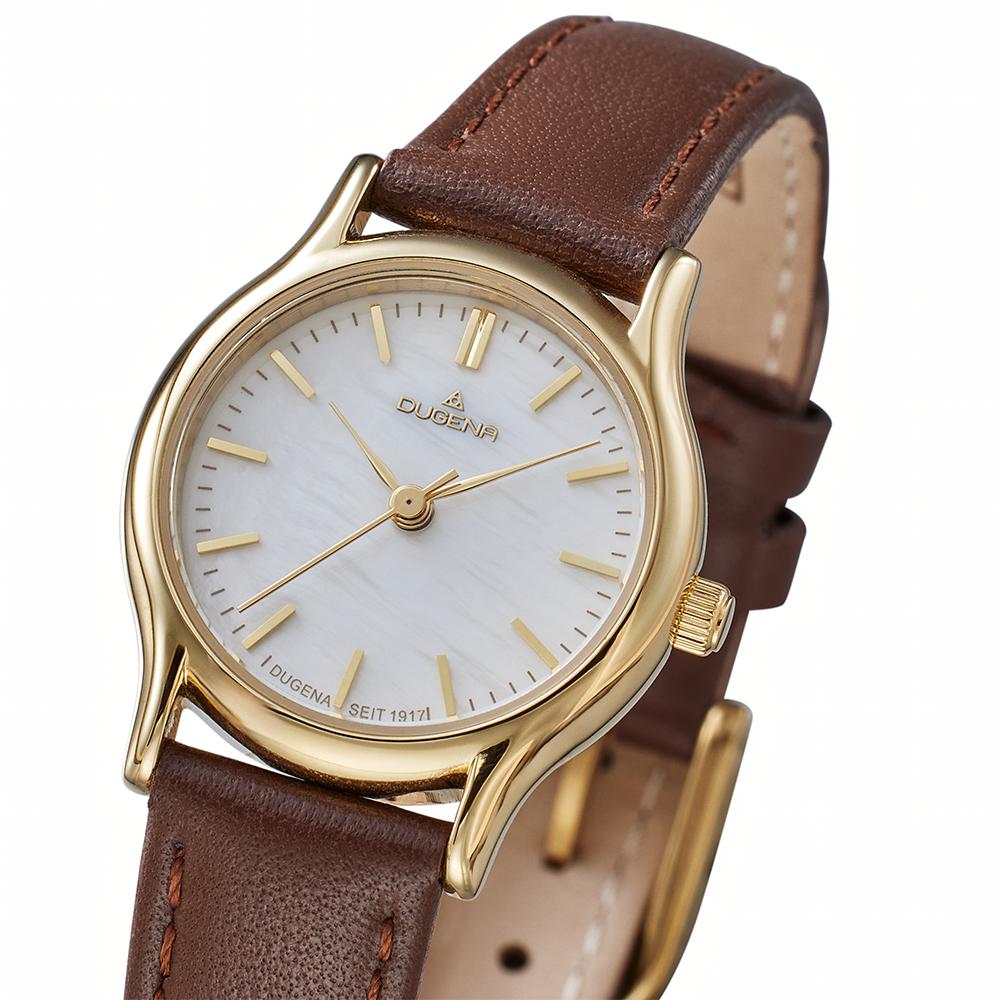 Vintage Perlmutt Gold Braun