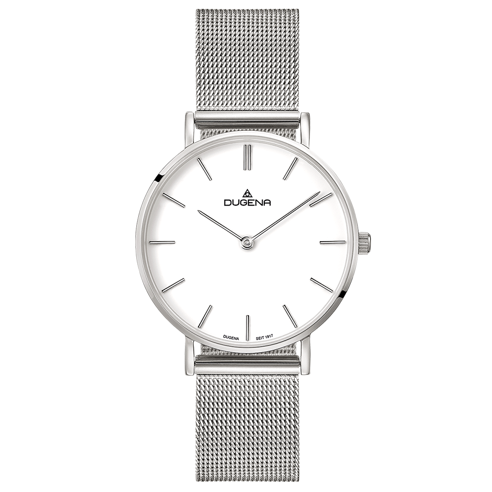 Linée Weiß Silber Milanaiseband