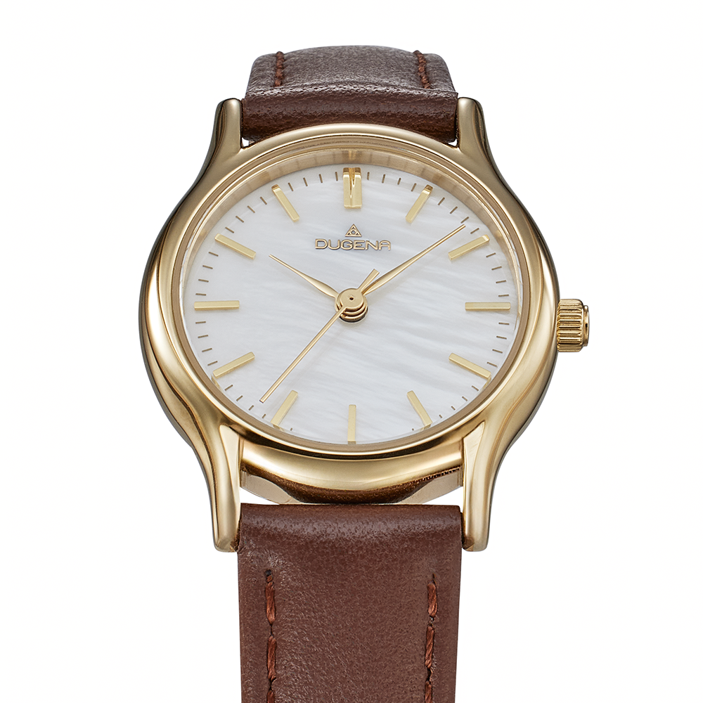 Vintage Perlmutt Gold Braun