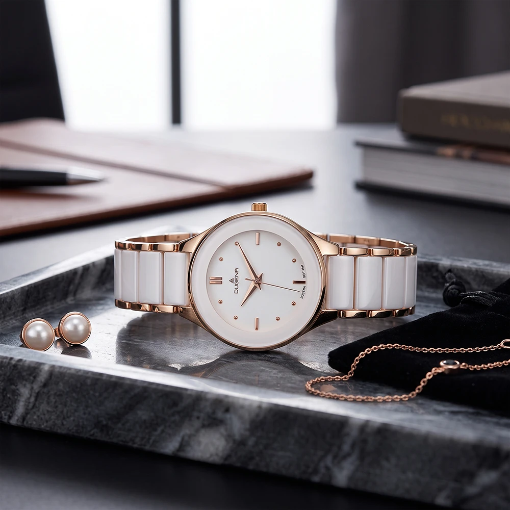 Amica Ceramica Weiß Roségold Keramik