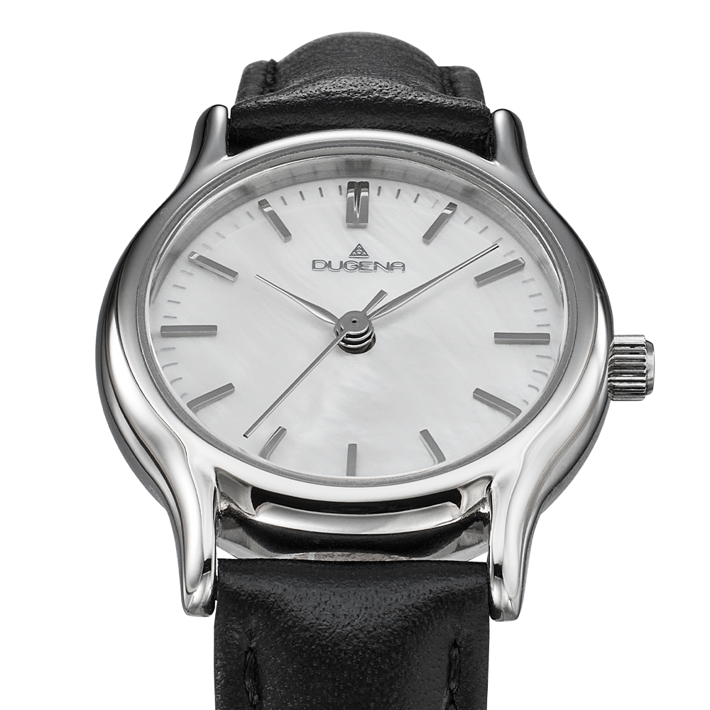 Vintage Perlmutt Silber Schwarz