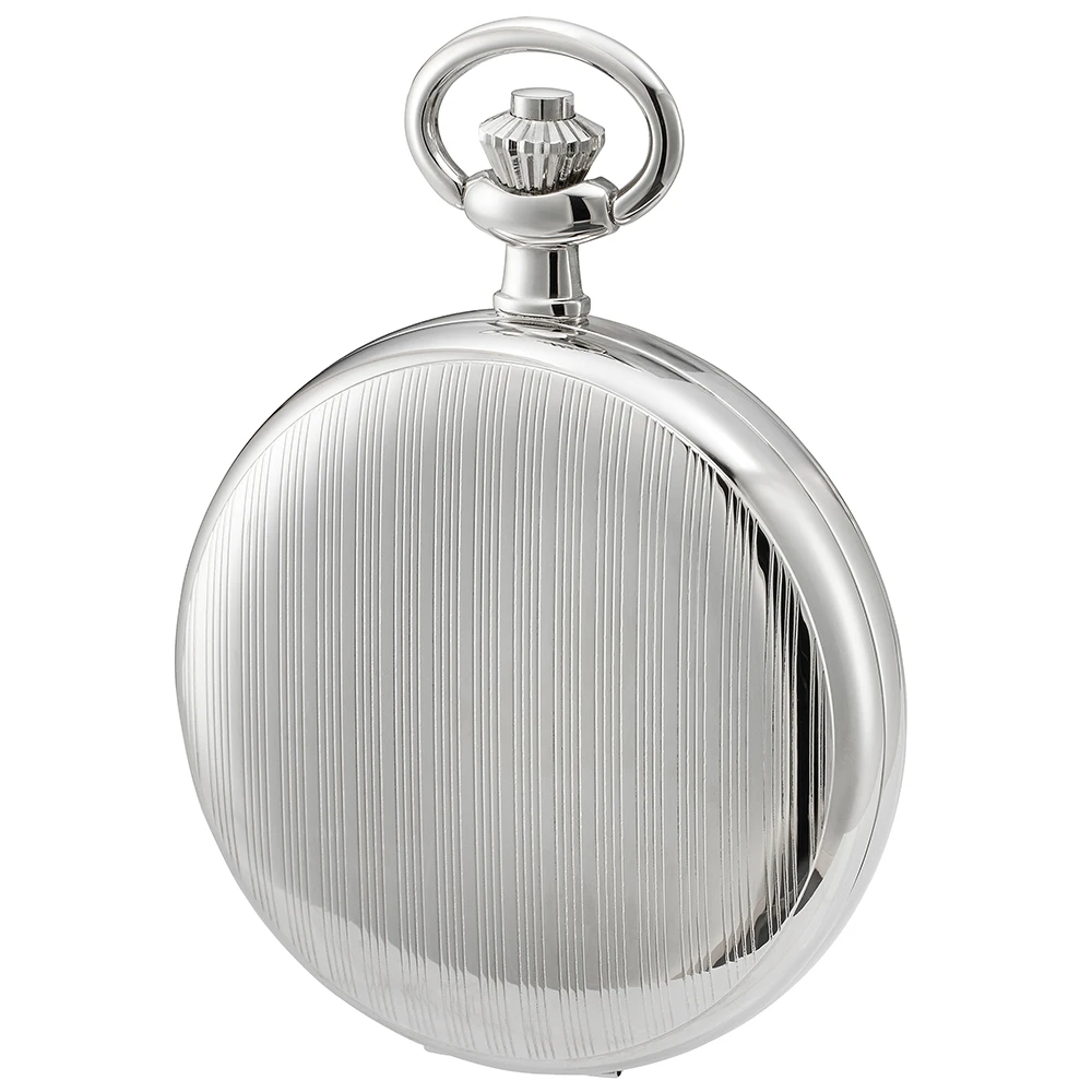 Savonette Taschenuhr Silber Weiß