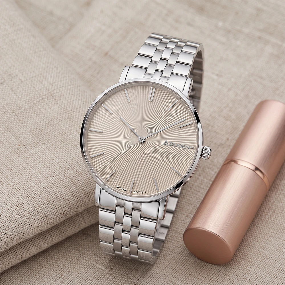 Linée Champagnerfarben Silber Gliederarmband