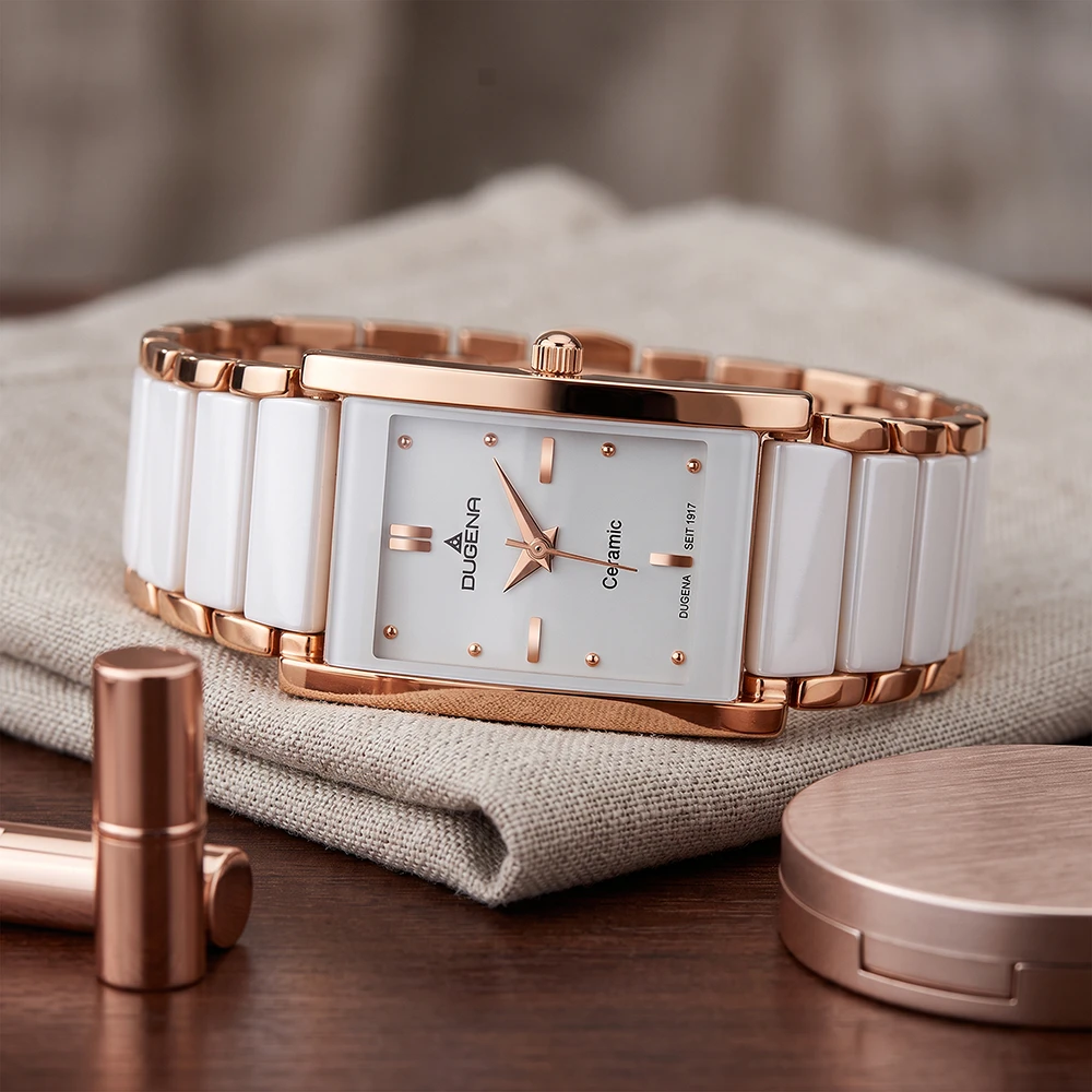 Quadra Ceramica Weiß Roségold Keramik