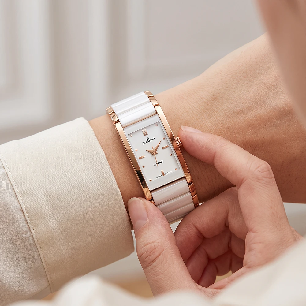 Quadra Ceramica Weiß Roségold Keramik
