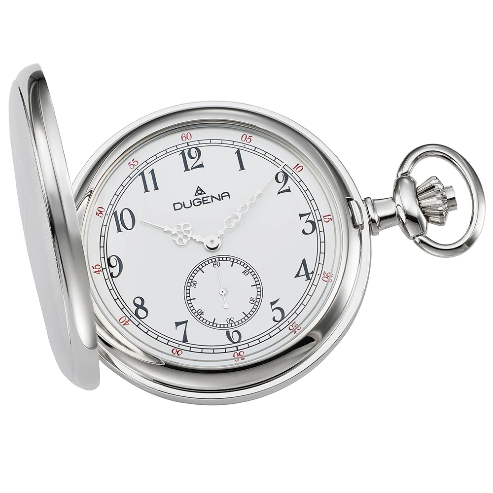 Savonette Taschenuhr Silber Weiß