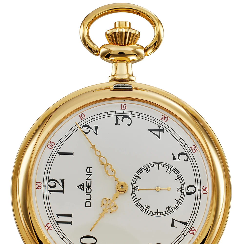 Savonette Taschenuhr Gold Weiß
