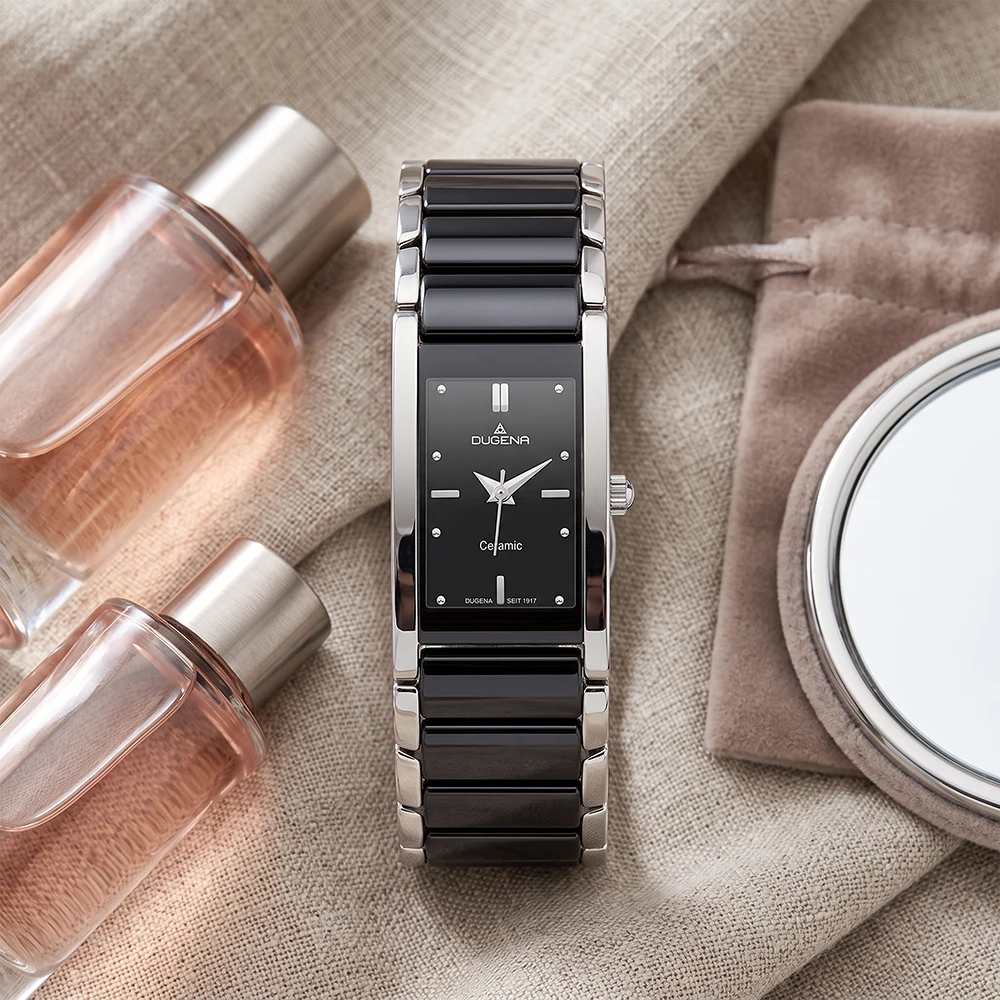 Quadra Ceramica Schwarz Silber Keramik