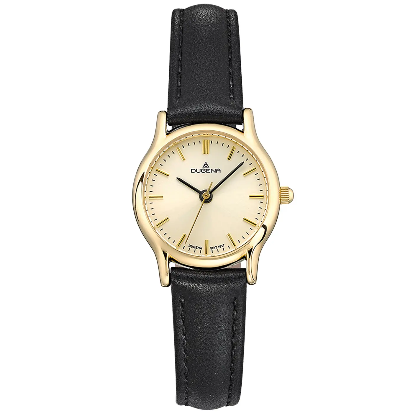 Vintage Gold Lederband Schwarz
