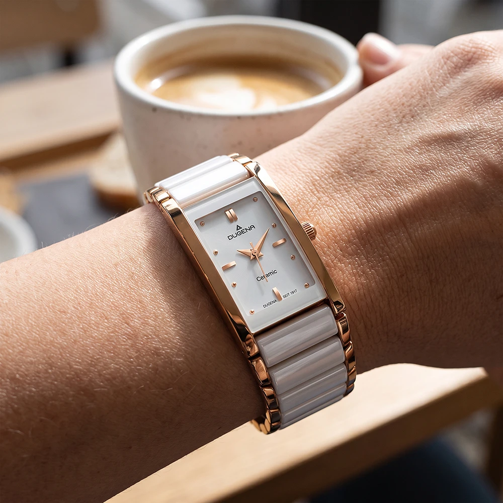 Quadra Ceramica Weiß Roségold Keramik