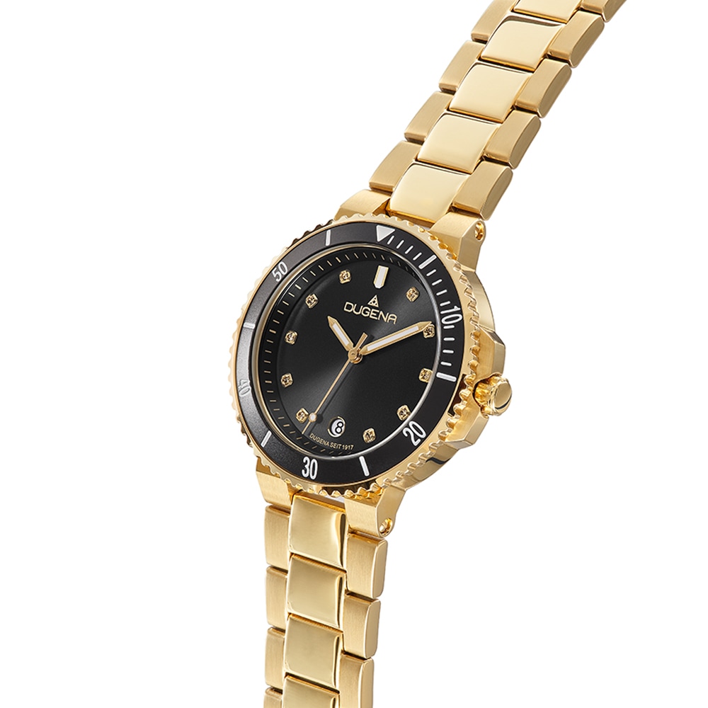 Lady Diver Schwarz Gold