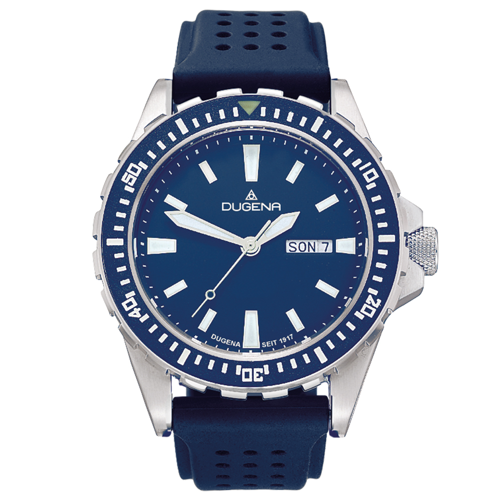 Divers Friend Blau Silber Silikon Blau