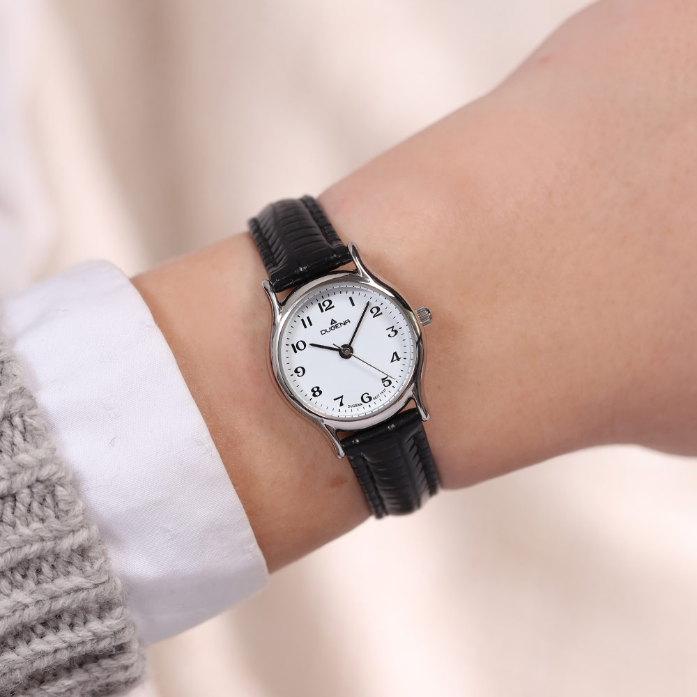 Vintage Dugena Damenuhr Lederarmband Klassische Uhren DUGENA