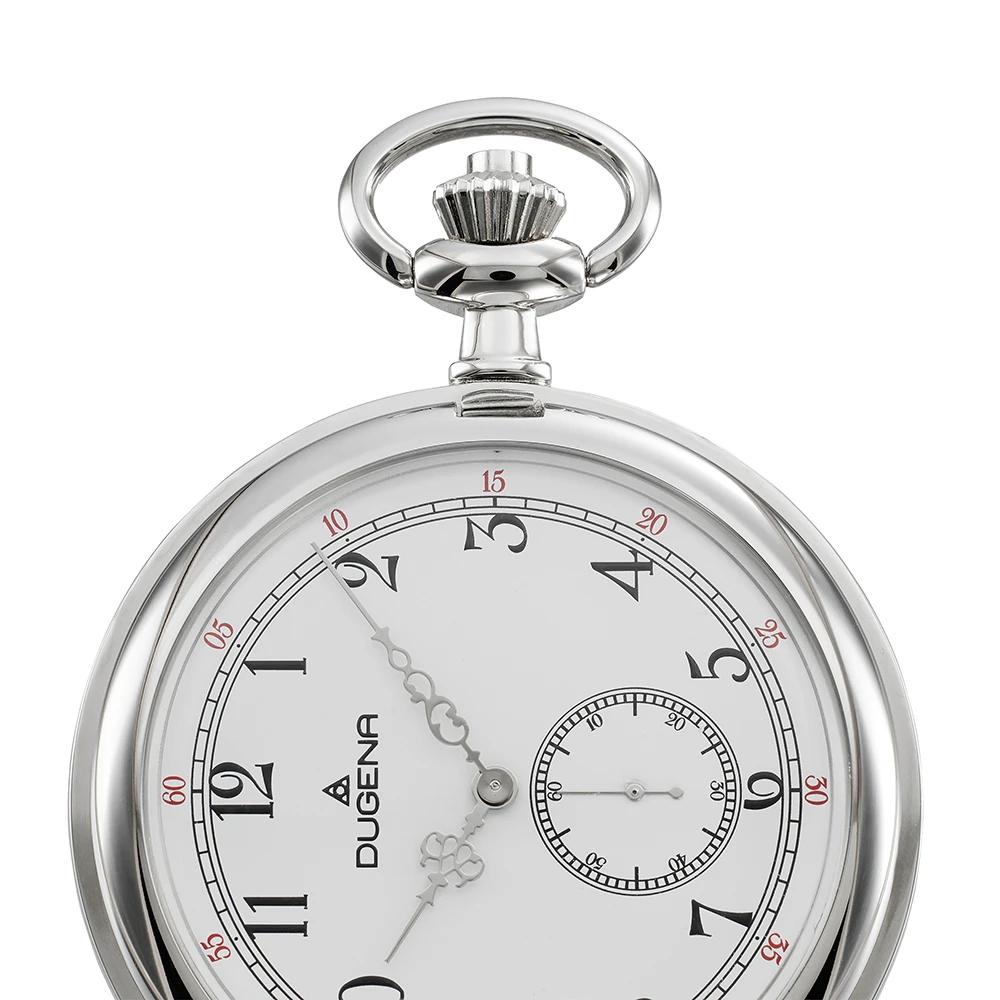 Savonette Taschenuhr Silber Weiß