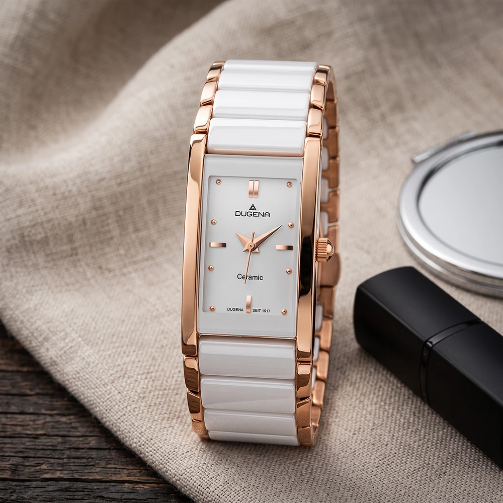 Quadra Ceramica Weiß Roségold Keramik