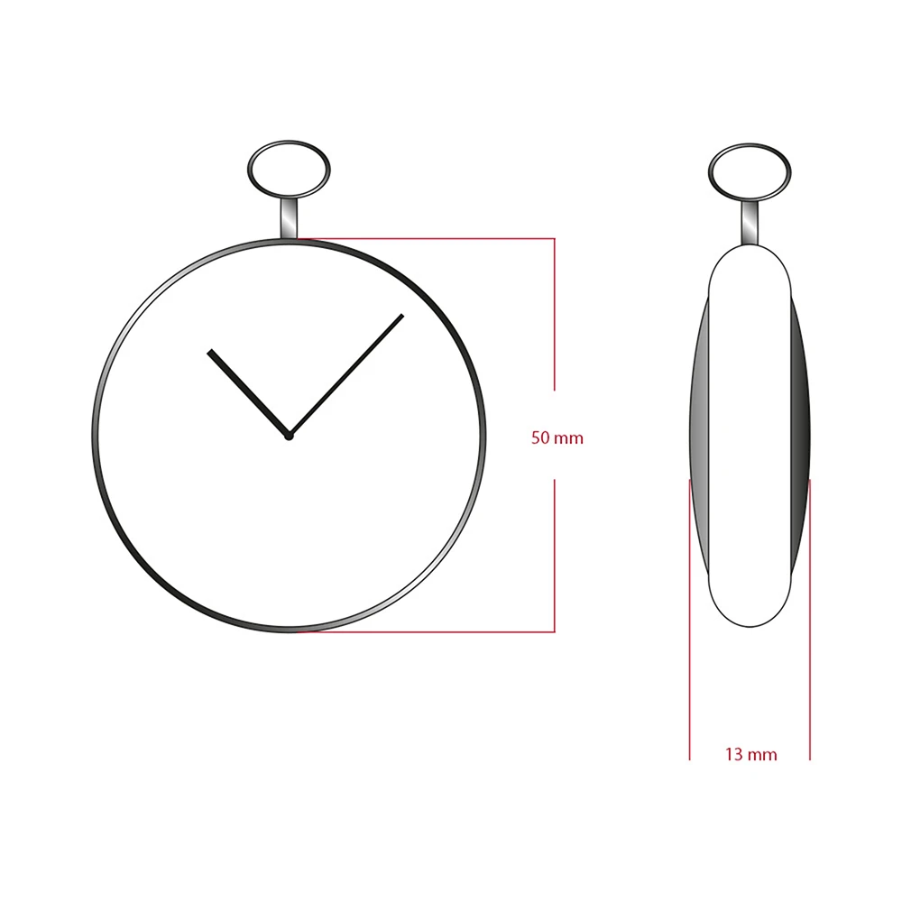Savonette Taschenuhr Gold Weiß