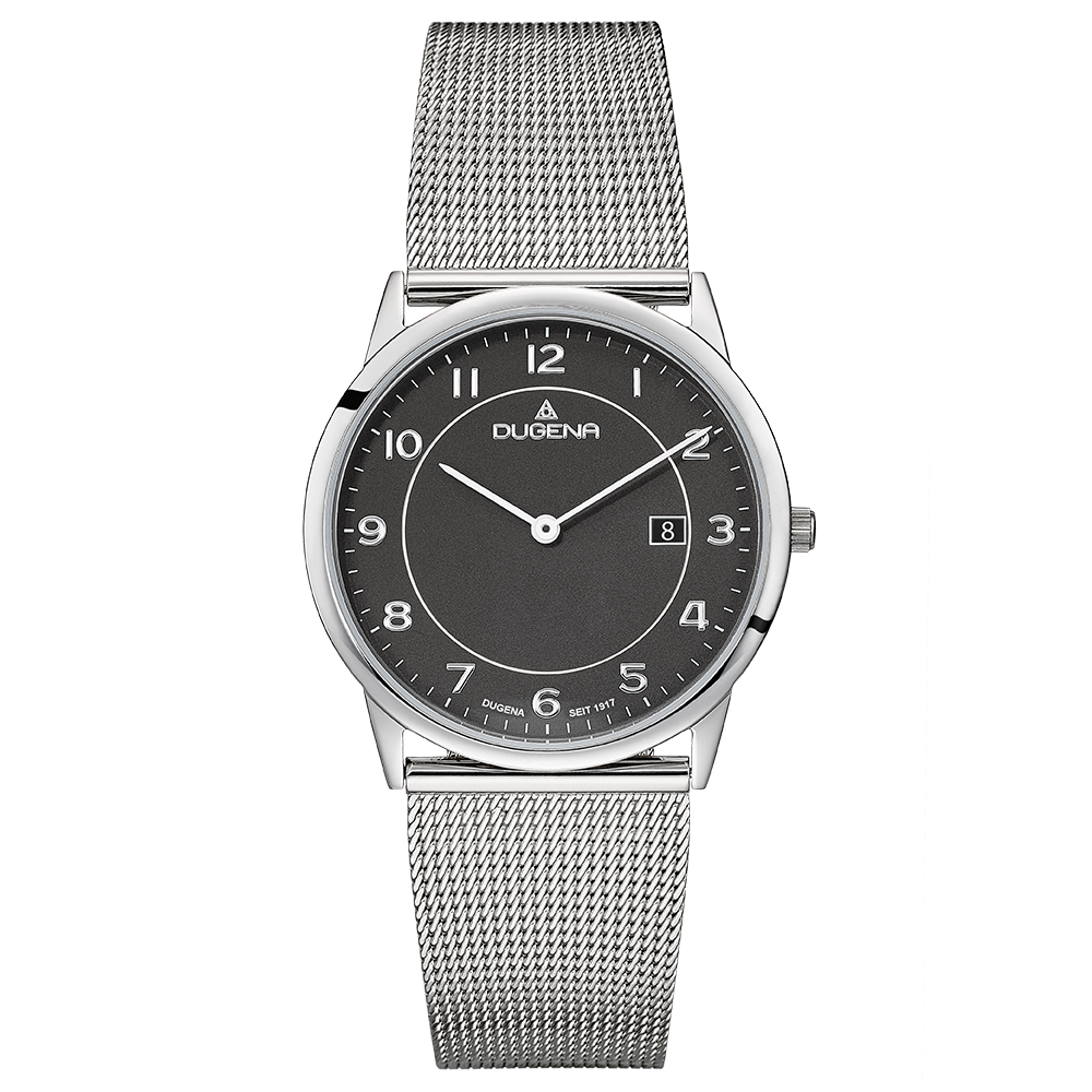 Modena XL Schwarz Silber Milanaiseband