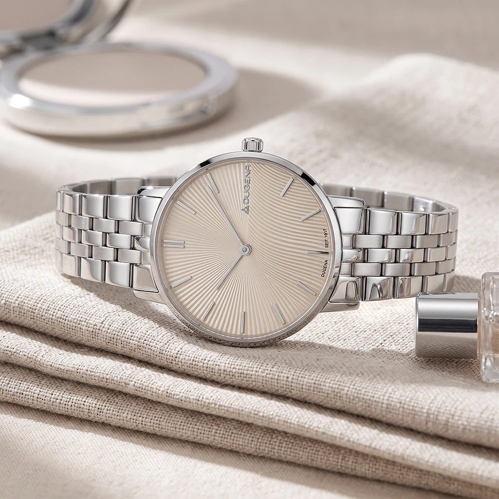 Linée Champagnerfarben Silber Gliederarmband