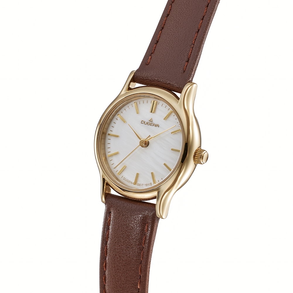 Vintage Perlmutt Gold Braun