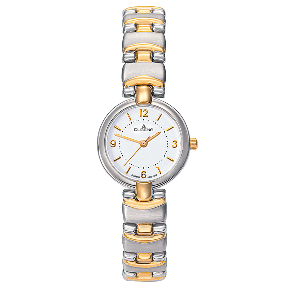 Schmuckband Uhr Weiß Bicolor Stahl Schmuckband Uhr Weiß Bicolor Stahl