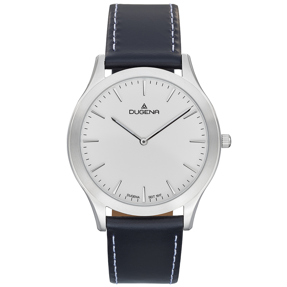 Flatliner Weiß Silber Lederband Schwarz