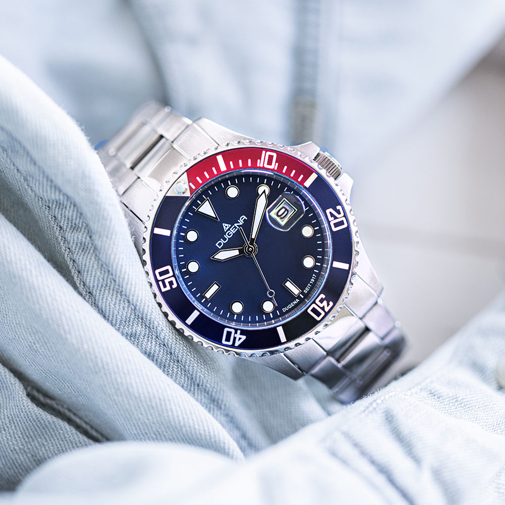 Diver Blau Silber