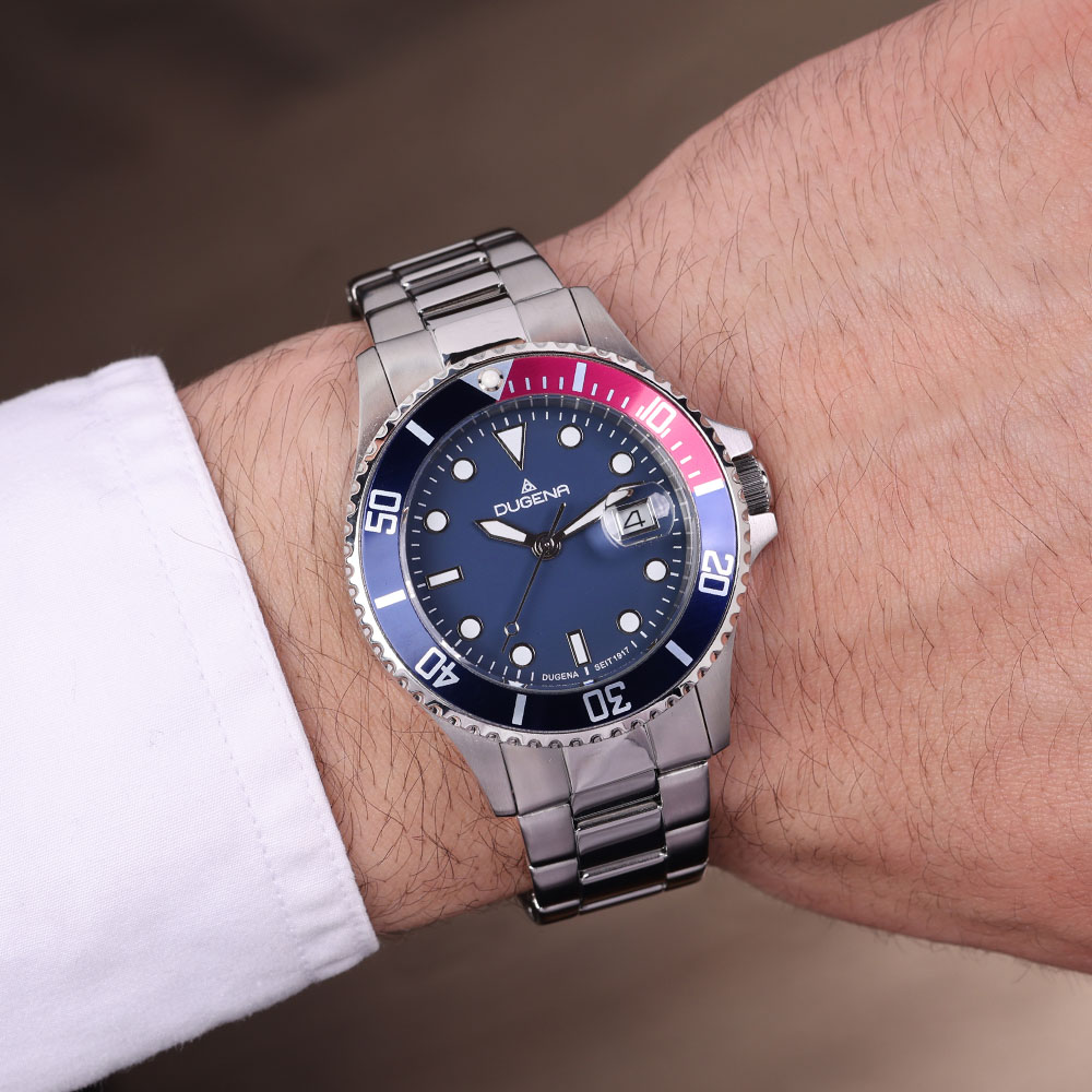 Diver Blau Silber