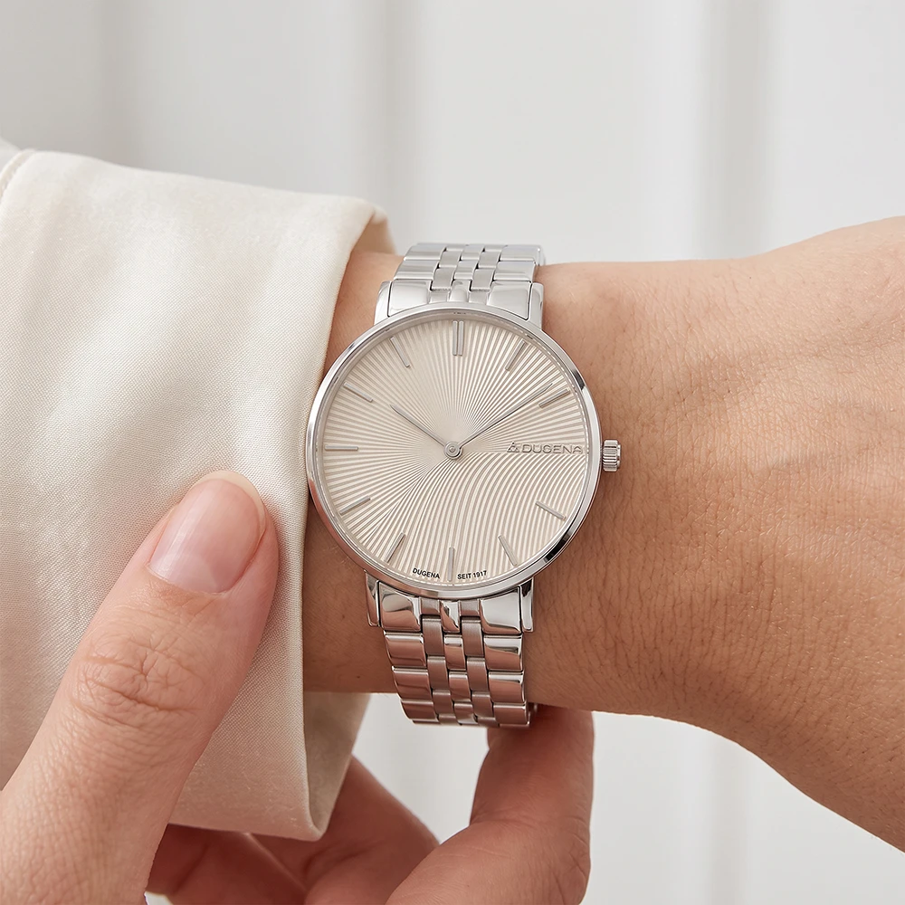 Linée Champagnerfarben Silber Gliederarmband